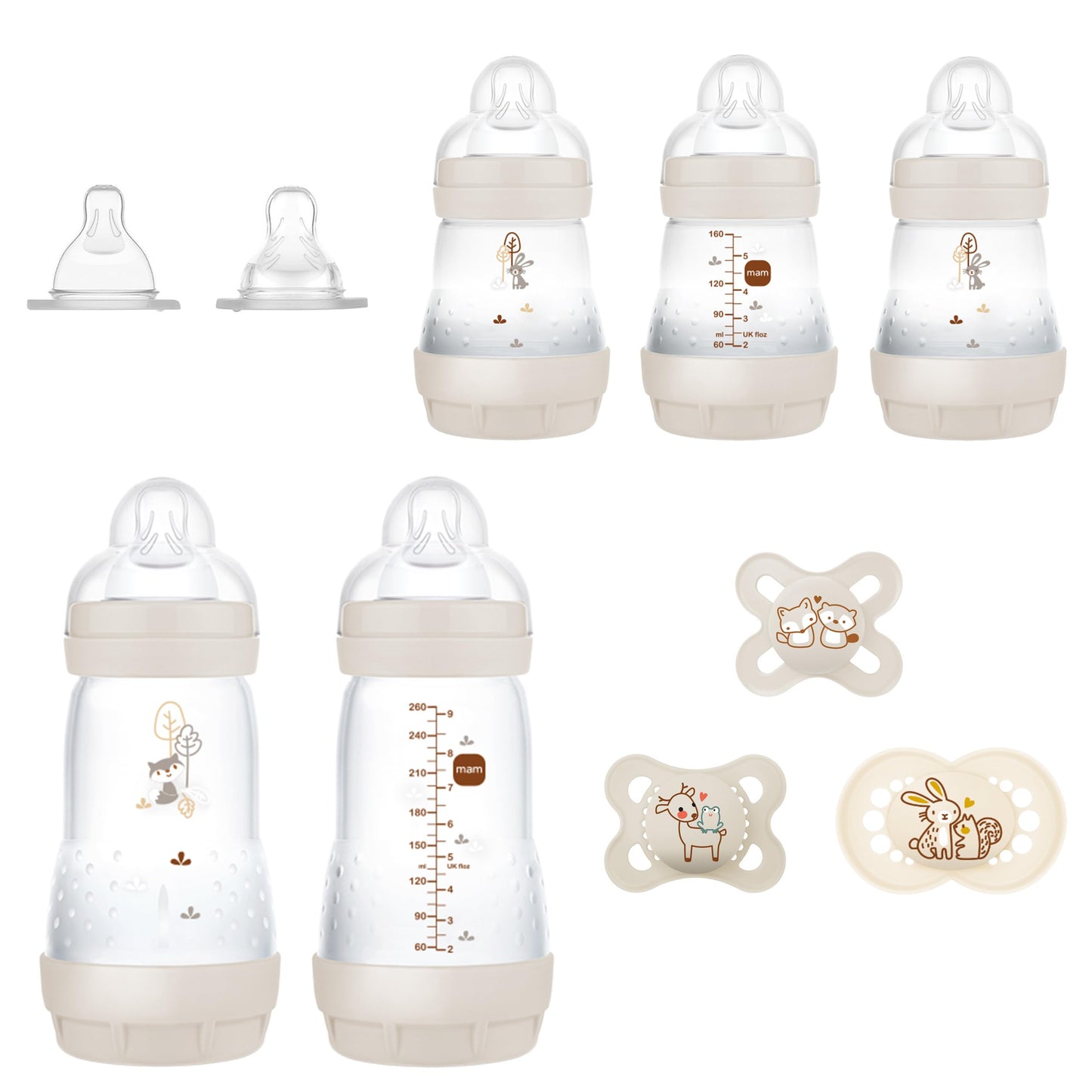 MAM Matte Essentials Gift Set, 10-Piece, Newborn, Unisex,1 Count (Pack of 1)