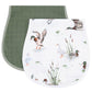 LifeTree Muslin Baby Burp Cloths - 2 Pack 70% Viscose from Bamboo and 30% Cotton Large 22 by 10 Absorbent Milk Spit Up Rags 