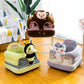 Hevoy Baby Seat For 3-24 Month, Infant Back Support Floor Chair, Plush Cartoon Animals Baby Sofa, Toddler Floor Seater For Sitti
