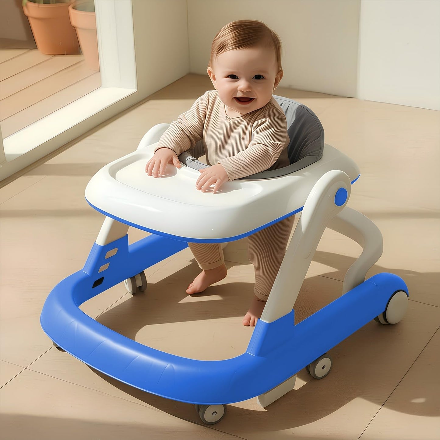 Staranddaisy Baby Walker For 618 Month Baby Boy & Girl/Height Adjustment, Musical Tray & Speed Control/Baby Walker For Kids Wit