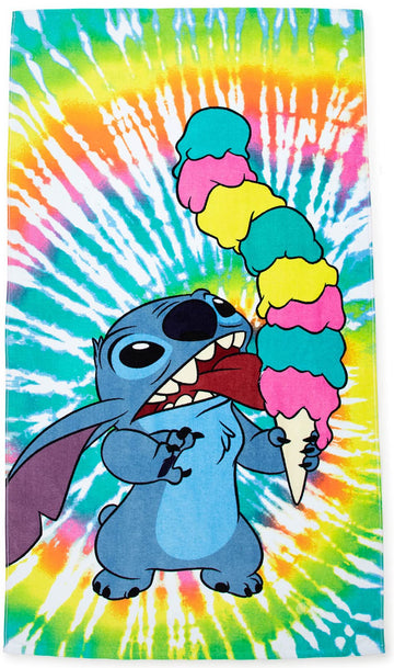 Jay Franco Disney Lilo & Stitch Summer Things Kids Large Bath/Pool/Beach Towel - Super Soft & Absorbent Fade Resistant Cotton To