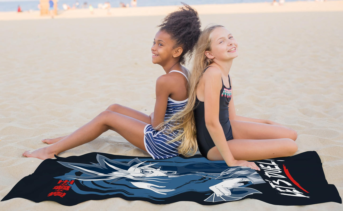 Jay Franco Yu-Gi-Oh! Bath Pool Beach Towel - Kids Anime Super Soft & Absorbent 100% Cotton Towel With Yugi Mutou, Measures 28 X