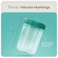 Mason Bottle 8Oz Breast Milk Storage Glass (12-Pack) - Reusable Glass Food Jars With Lids - Airtight, Stackable, Freezable Baby