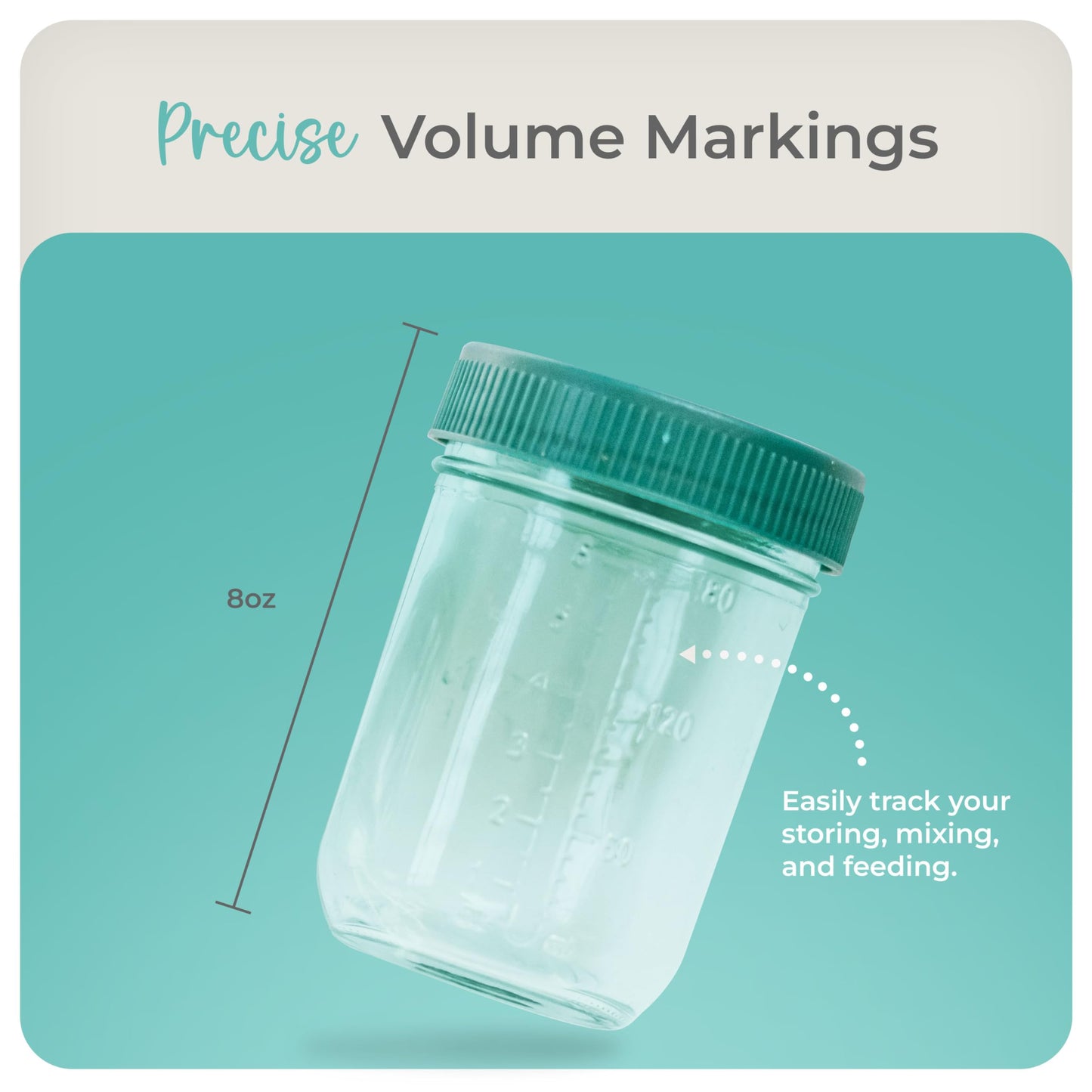 Mason Bottle 8Oz Breast Milk Storage Glass (12-Pack) - Reusable Glass Food Jars With Lids - Airtight, Stackable, Freezable Baby