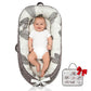 Baby Lounger | Organic Cotton Infant Lounger | Reversible, Adjustable & Portable Floor Lounger | Soft, Breathable, Washable Cove