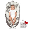 Baby Lounger | Organic Cotton Infant Lounger | Reversible, Adjustable & Portable Floor Lounger | Soft, Breathable, Washable Cove