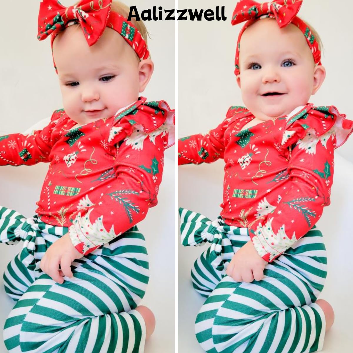 Aalizzwell 0-3 Months Christmas Clothes