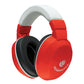 Lucid Audio Hearmuffs Kids Hearing Protection Red/White (Over-The-Ear Sound Protection Ear Muffs Ages 5+)