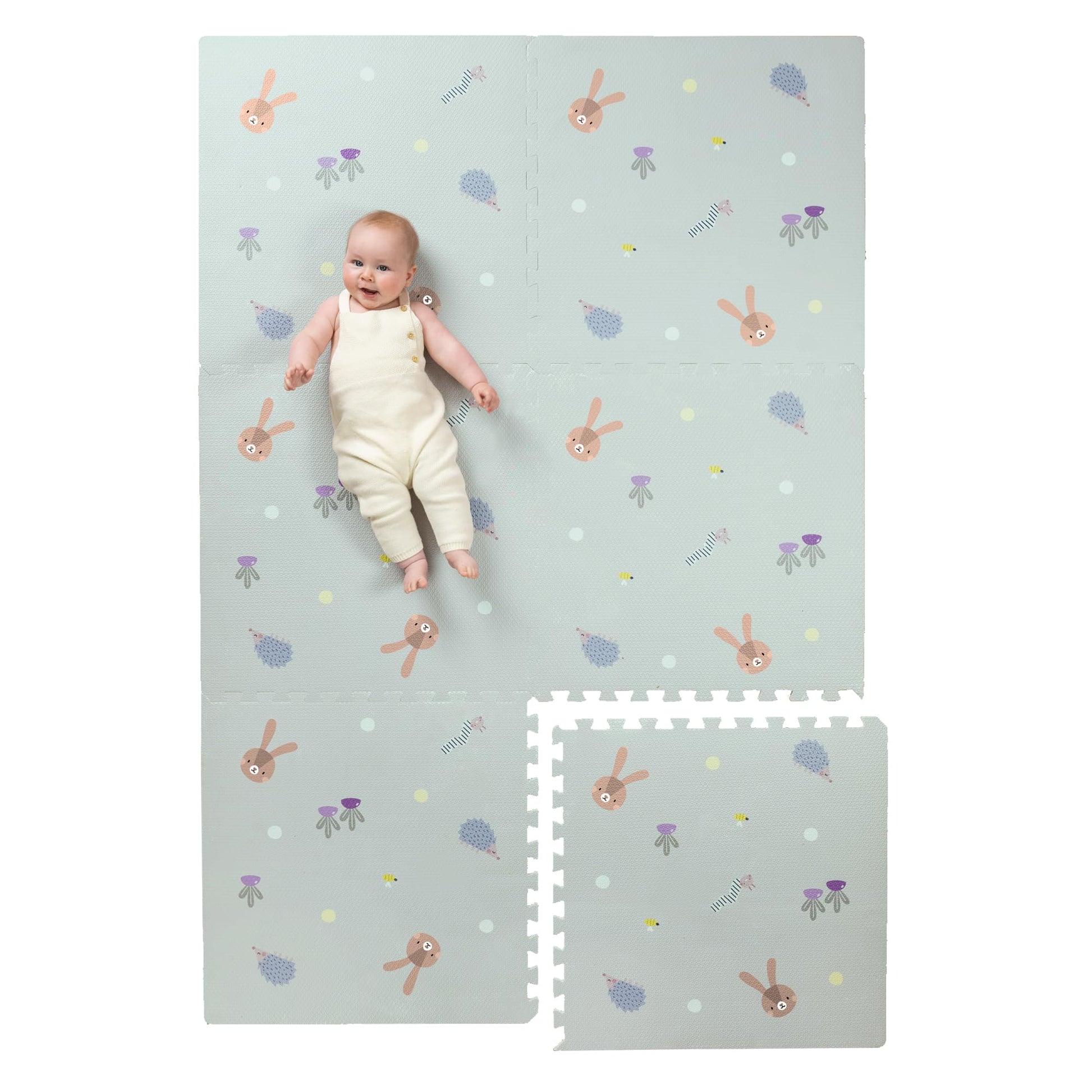 Taf Toys Baby Play Mat - Play Pen Tummy Time Mat & Crawling Mat Foam Play Mat For Baby With Interlocking Floor Tiles 72X48 Inche