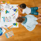 Hanukkah Suncatcher - Stained Glass Look - Chanuka Decorations, Paint Your Own Menorah And Dreidel - Fun And Educational (Single
