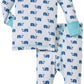 Masala Baby Boys' Elephant Pj Set (Baby) - Navy/Blue - 6-12 Months