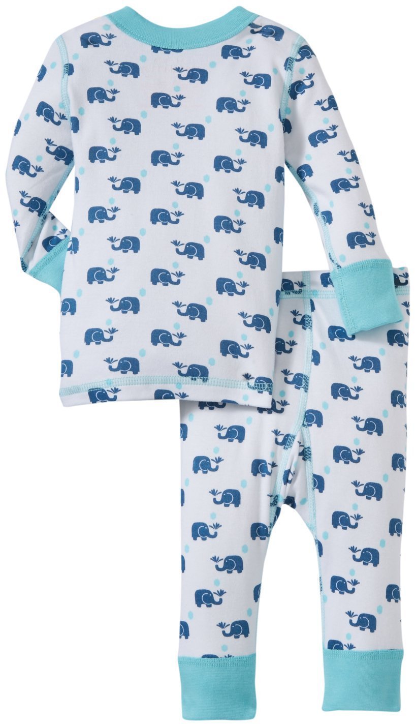 Masala Baby Boys' Elephant Pj Set (Baby) - Navy/Blue - 6-12 Months