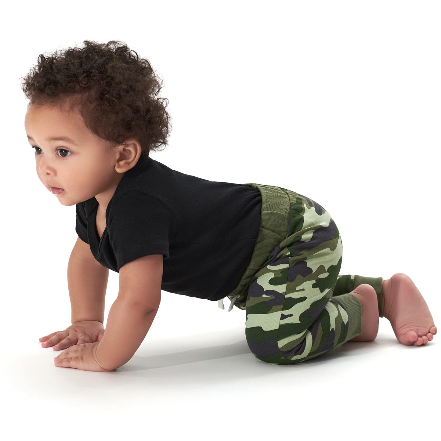 Gerber Baby Boys' Toddler 3-Pack Jogger Pants, Camo, 6-9 Months