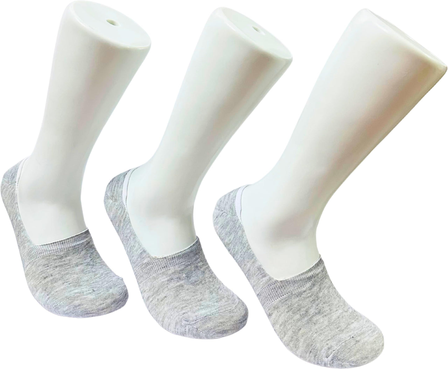 Royal Mart Light Gray Men & Women Solid Peds/Footie/NoShow Socks  Llgsk003