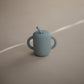 Mushie 100% Silicone Training Cup & Straw For Toddlers | 6 Months+ (Powder Blue)