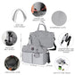 Supromomi Diaper Tote: Large Baby Bag For Boy Girl,Shoulder Mommy Bag Can Make Twins And 2 Kids Nappy Package Mom Hospital Use G