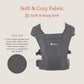 Ergobaby Embrace Cozy Newborn Essentials Baby Carrier Wrap (7-25 Pounds), Ponte Knit, Blush Pink