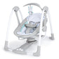 Ingenuity ConvertMe 2in1 Compact Portable Automatic Baby Swing & Infant Seat, BatteryPowered Vibrations, Nature Sounds, 09 M