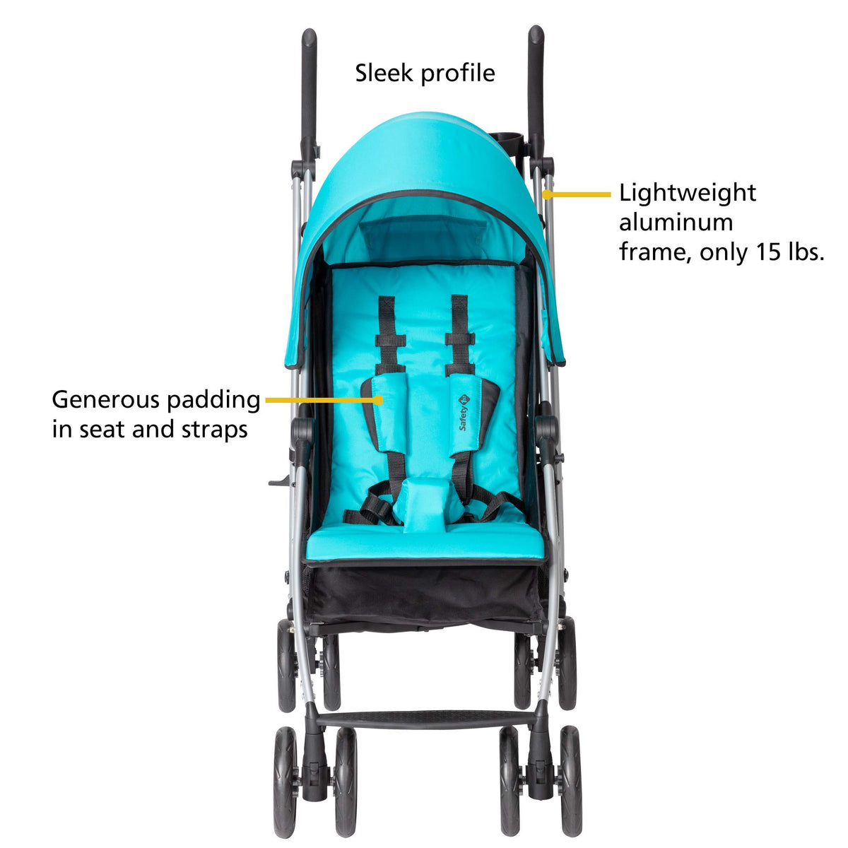Stroller Step Safety 1St Step Lite Compact Stroller, Lightweight Aluminum Frame And ...