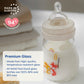 Mam Feel Good Medium Flow Premium Glass Bottle, Easy Switch Between Breast And Bottle, 9Oz, 0+ Months, Unisex, 3 Pack