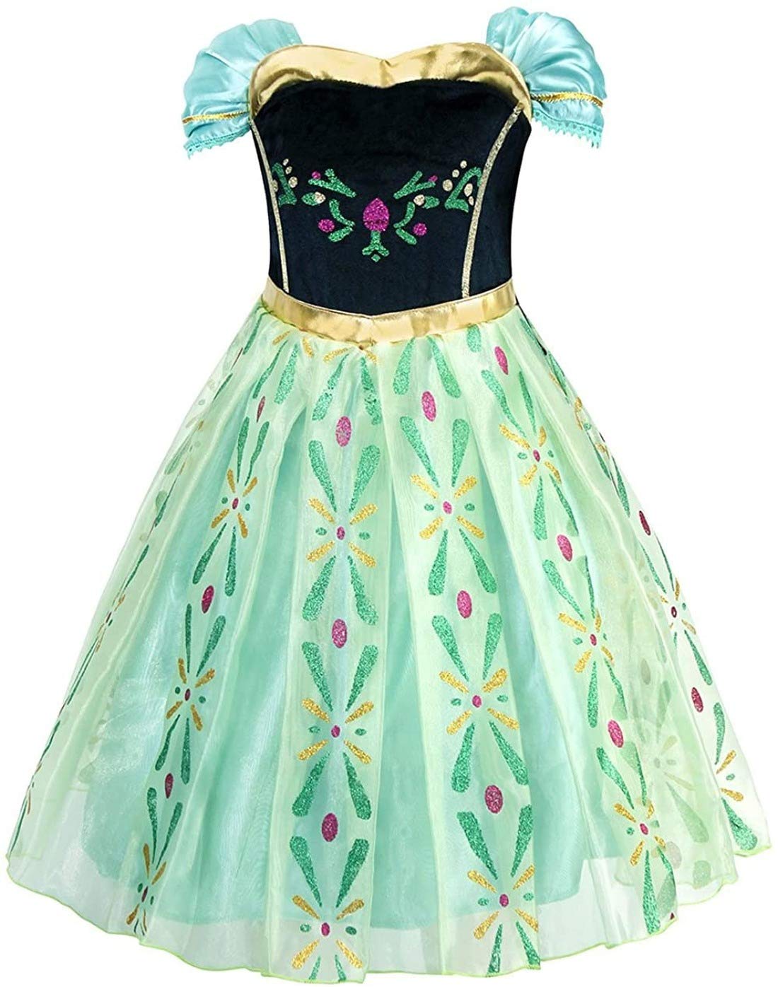 Xinfenglai Green Girls Cosplay Dance Dress Princess Costumes (3-4T) – Cutebabybu WBBAPB08J6Z7K14