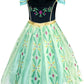 Xinfenglai Green Girls Cosplay Dance Dress Princess Costumes (3-4T)