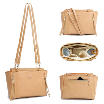 Miss Fong Small Diaper Bag Mini Diaper Bag, Crossbody Diaper Bags, Diaper Bag Purse, Diaper Clutch With 7 Diaper Bag Organizers,
