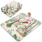 Funtery 43 x 43 Inch Boho Baby Play Mat Portable Crawling Washable Foldable Tummy Time Non Slip Baby Floor Large Playpen Mat for