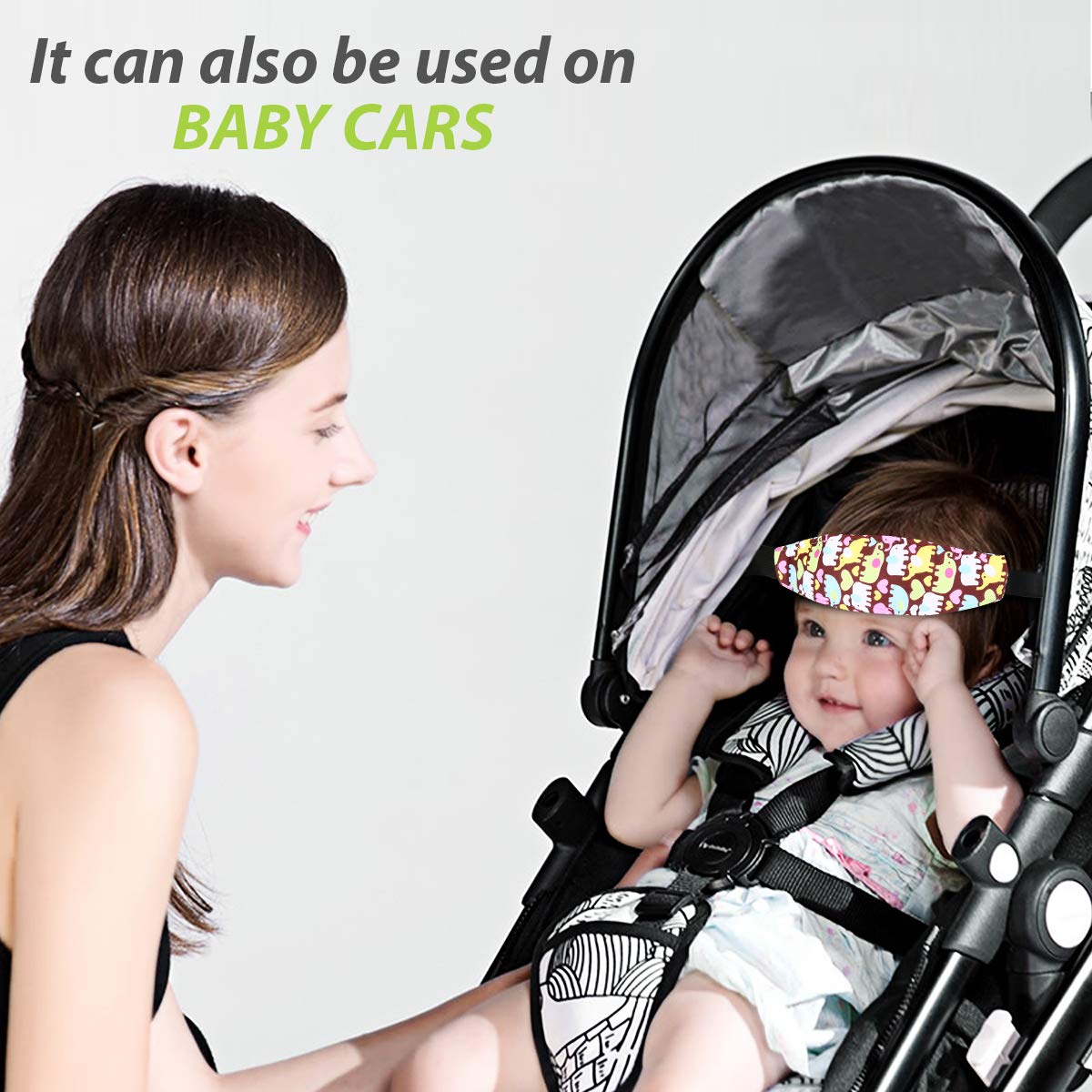 2 Packs Toddler Car Seat Neck Relief And Head Support, Pillow Support Head Band Easy Installation On Most Convertible Seats And