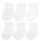 Fruit Of The Loom Baby 6-Pack All Weather Crew-Length Socks, Mesh  Thermal Stretch - Unisex, Girls, Boys (6-12 Months, White)