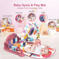 Dearlomum Baby Play Mat Baby Gym,Funny Play Piano Tummy Time Baby Activity Mat With 5 Infant Sensory Baby Toys & 4 Wrist Baby Ra