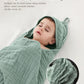 Faverdiiy Hooded Baby Towels For Newborn, 35X35 Inch 3 Pack 100% Muslin Cotton Baby Bath Towel, Soft Baby Beach Towels With Hood