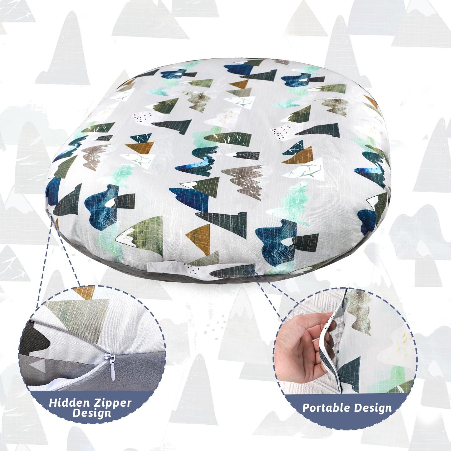 Tanofar Newborn Lounger Cover, Baby Lounger Pillow Covers For Girls Boys, Removable Cover For Infant Lounger Pillow Cover, Breat