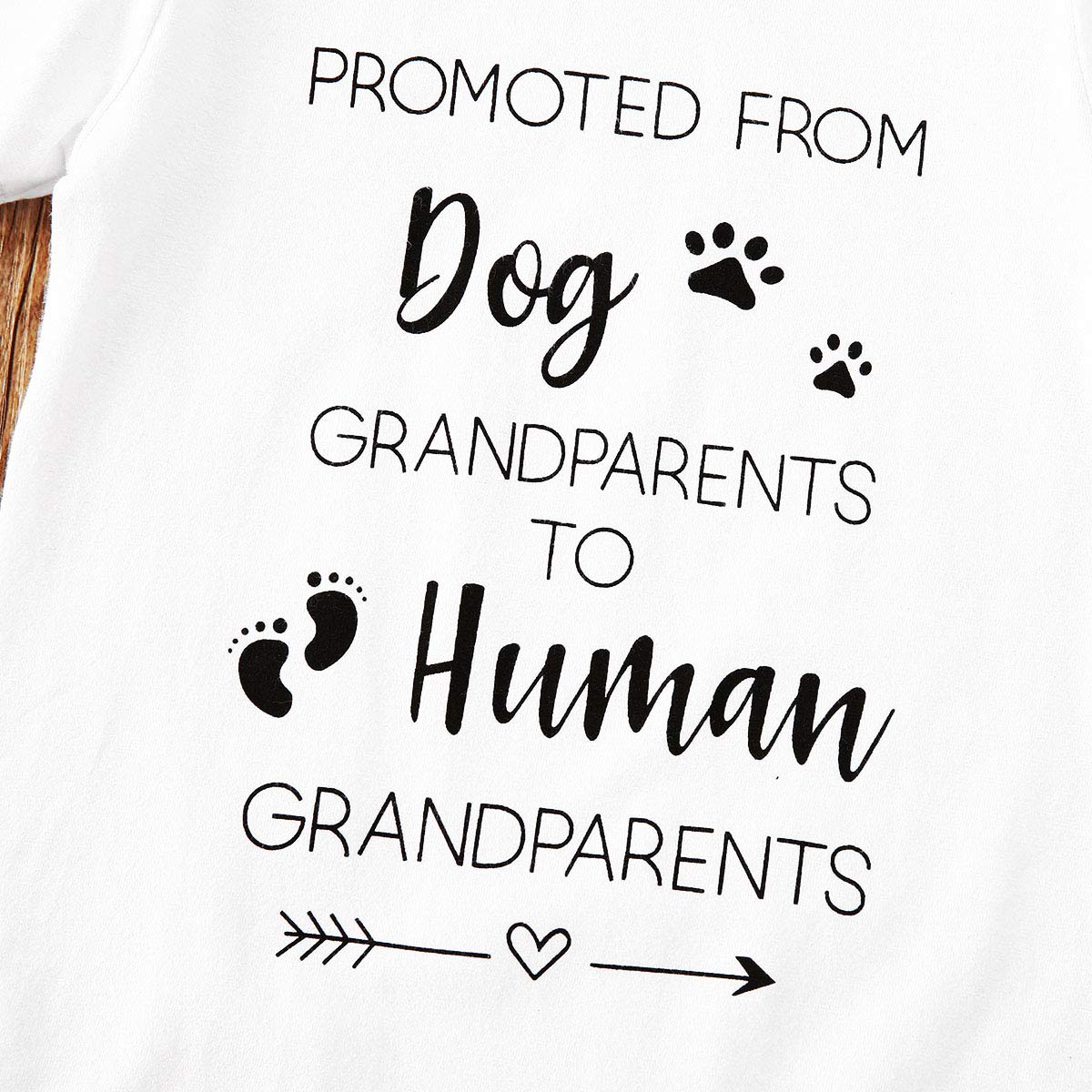 Newborn Baby Got My Mind On My Mommy Paws Funny Bodysuits Rompers Outfits Grey White 0-18M (Z-K Promoted From Dog?Grandparents S