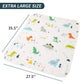 Catteyonce 2 Pcs 27X35Inches Waterproof Changing Pads,Reusable Leak Proof Crib Disaper Pads,Portable Unisex Baby Changing Mat Fo