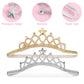 Beaupretty 2Pcs Baby Girls Crystal Crown Tiara Hair Belt Headband Soft Headwrap Princess Headpiece Children Hair Accessories For
