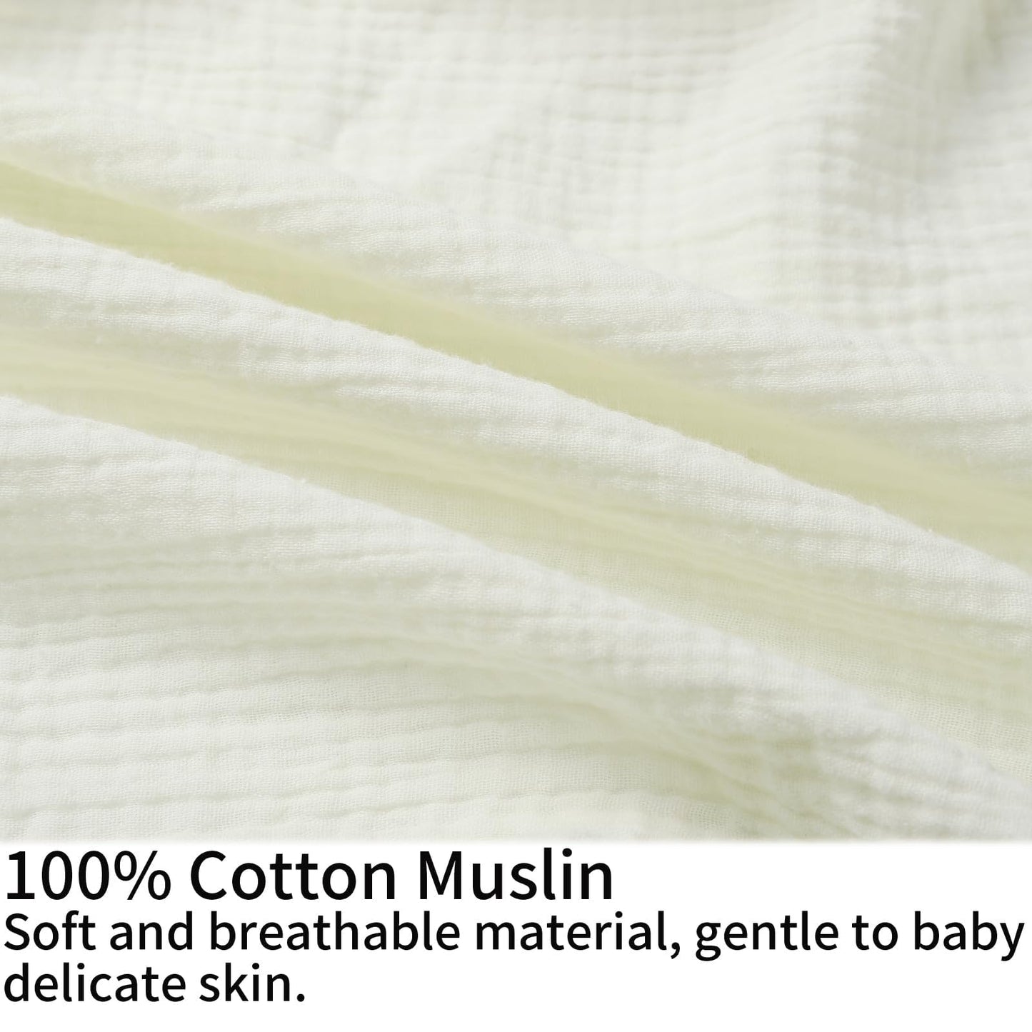 Muslin Nursing Pillow Cover Soft 100% Cotton Feeding Pillow Slipcover Fits Standard Infant Nursing Pillow Or Positioner For Baby
