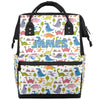 SPYORBKX Custom-Diaper-Backpack for Baby Boys Dinosaur Nappy Backpack with Baby Name 11x7x15.7 inches Mommy Bag