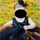 Lddcx Lovely Rhinestone Unusual Angel Girls Baby Pearl Flowers Hairband Headbands (Black)