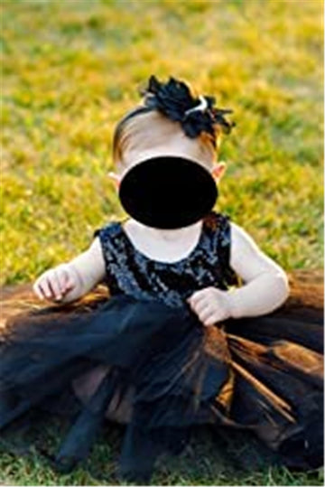 Lddcx Lovely Rhinestone Unusual Angel Girls Baby Pearl Flowers Hairband Headbands (Black)