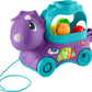 Fisher-Price Toddler Learning Toy Poppin Triceratops Dinosaur Pull-Along Ball Popper with Smart Stages for Ages 1+ Years