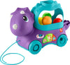 Fisher-Price Toddler Learning Toy Poppin Triceratops Dinosaur Pull-Along Ball Popper with Smart Stages for Ages 1+ Years