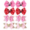 Rcjera 8Pcs Mouse Ear Hair Clips, Baby Girl Hair Accessory For Birthday, Mouse Hair Accessories For Glitter Party Princess Decor