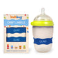 Inchbug Orbit Labels - White Contrasting Personalization Silicone Baby Bottle & Sippy Cup Bands - Reusable, Dishwasher Safe, Eng