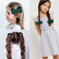 Deeka Dark Green Uniform 15 Pieces Hair Accessories Set - Hair Bows, Hair Clips, Headband, Hair Ties For Little Toddler School G