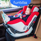 Funbliss Car Seat Protector + Kick Mats Car Backseat Organizer Black,Suitable For All Cars,Xl Largest Car Seat Cover For Child B