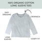 Honestbaby Multipack Long Sleeve T-Shirts Tee 100% Organic Cotton Infant Baby, Toddler, Little Kids Boys, Girls, Unisex, Morning