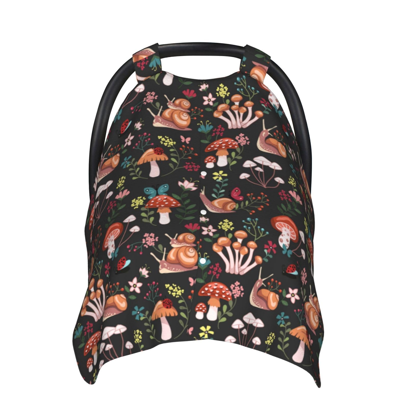 Mcewoel Mushroom Car Seat Cover For Baby In Winter Summer, Nursing Cover For Mom, Mushroom Baby Stuff