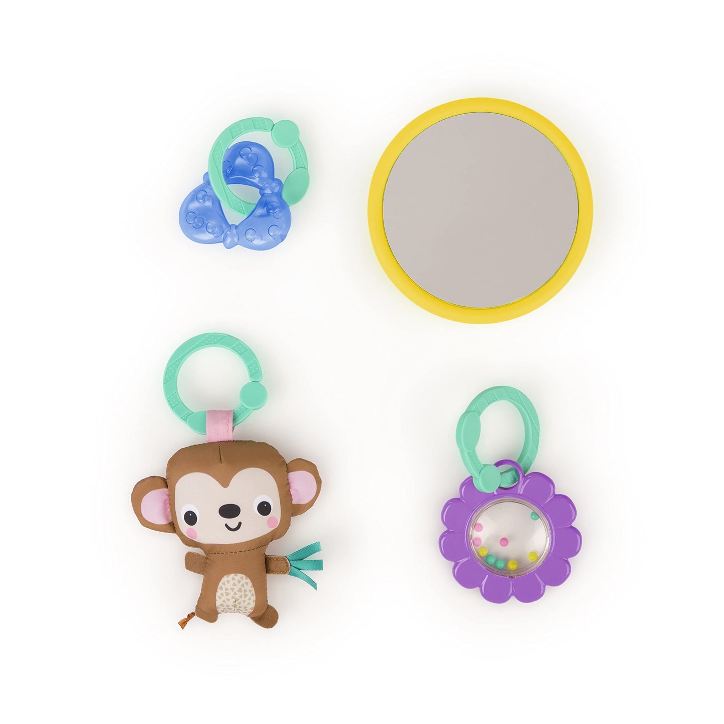 Bright Starts Floral Safari Activity Gym & Play Mat With Take-Along Toys, Ages Newborn +