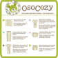 OsoCozy Organic Cotton Prefold Cloth Diapers Traditional Fit Small 4x8x4 Layering (6pk) - Super-Soft, Thick, Absorbent and Durab